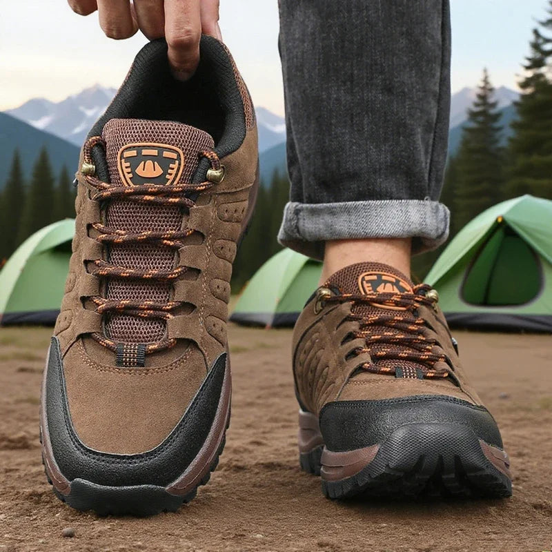 Men's Retro Wedge Platform Hiking Sneakers