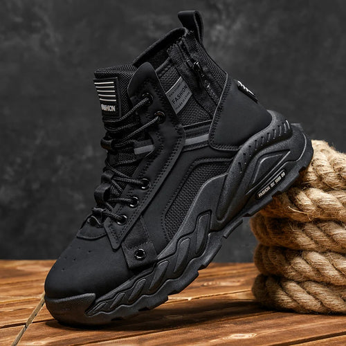 Autumn Men's High Boots 2026 Comfortable Training Botas Mens Outdoor Waterproof Non-slip Desert Combat Boots Botas Para Hombre