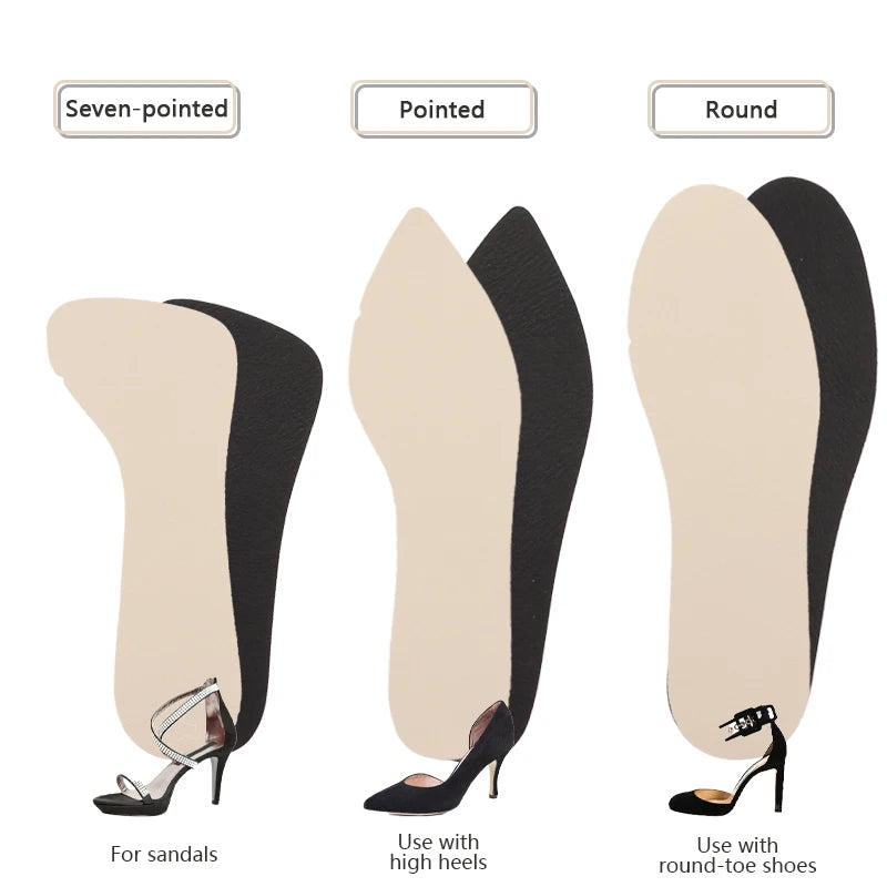 Women's Leather Forefoot Insole Pads