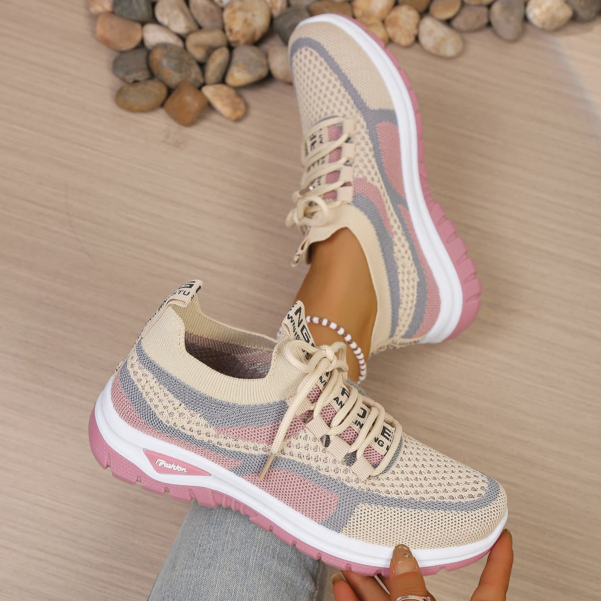 Women's Two-Tone Work Sneakers