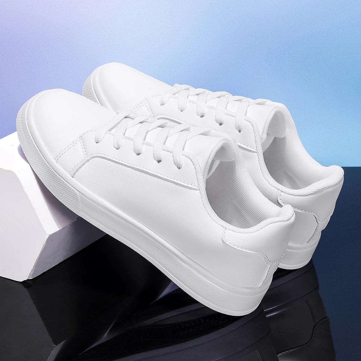 Women's Classic White Low-Top Sneakers