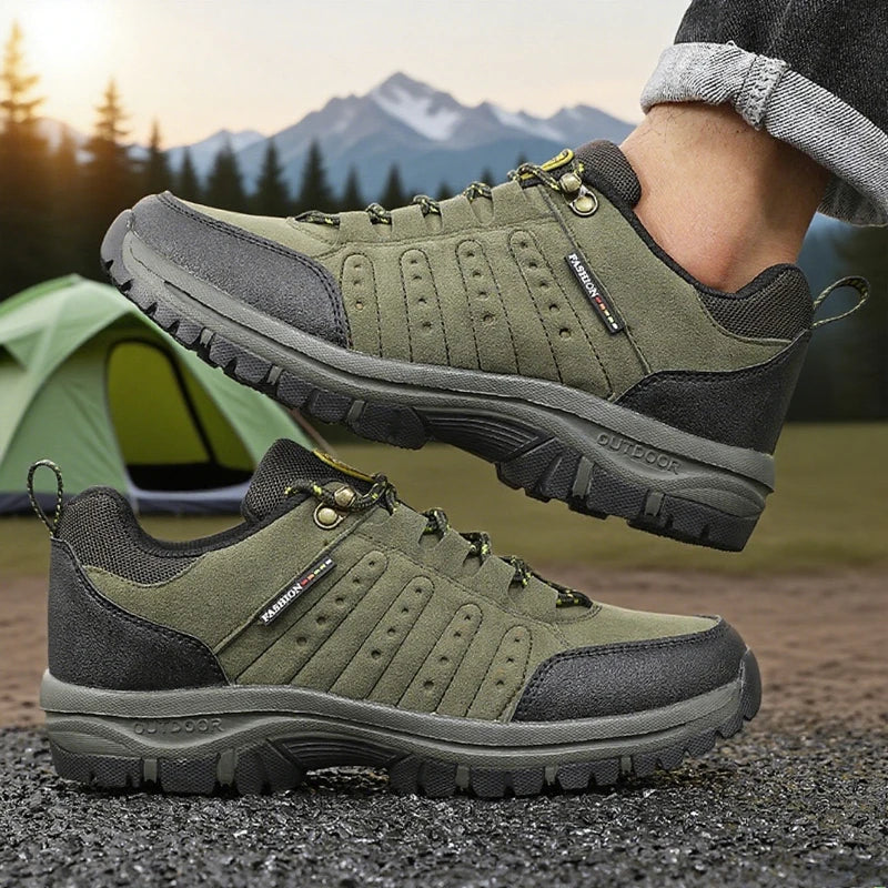 Men's Retro Wedge Platform Hiking Sneakers