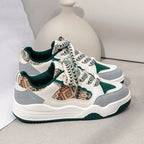 Women's Colorful Lace-Up Platform Sneakers