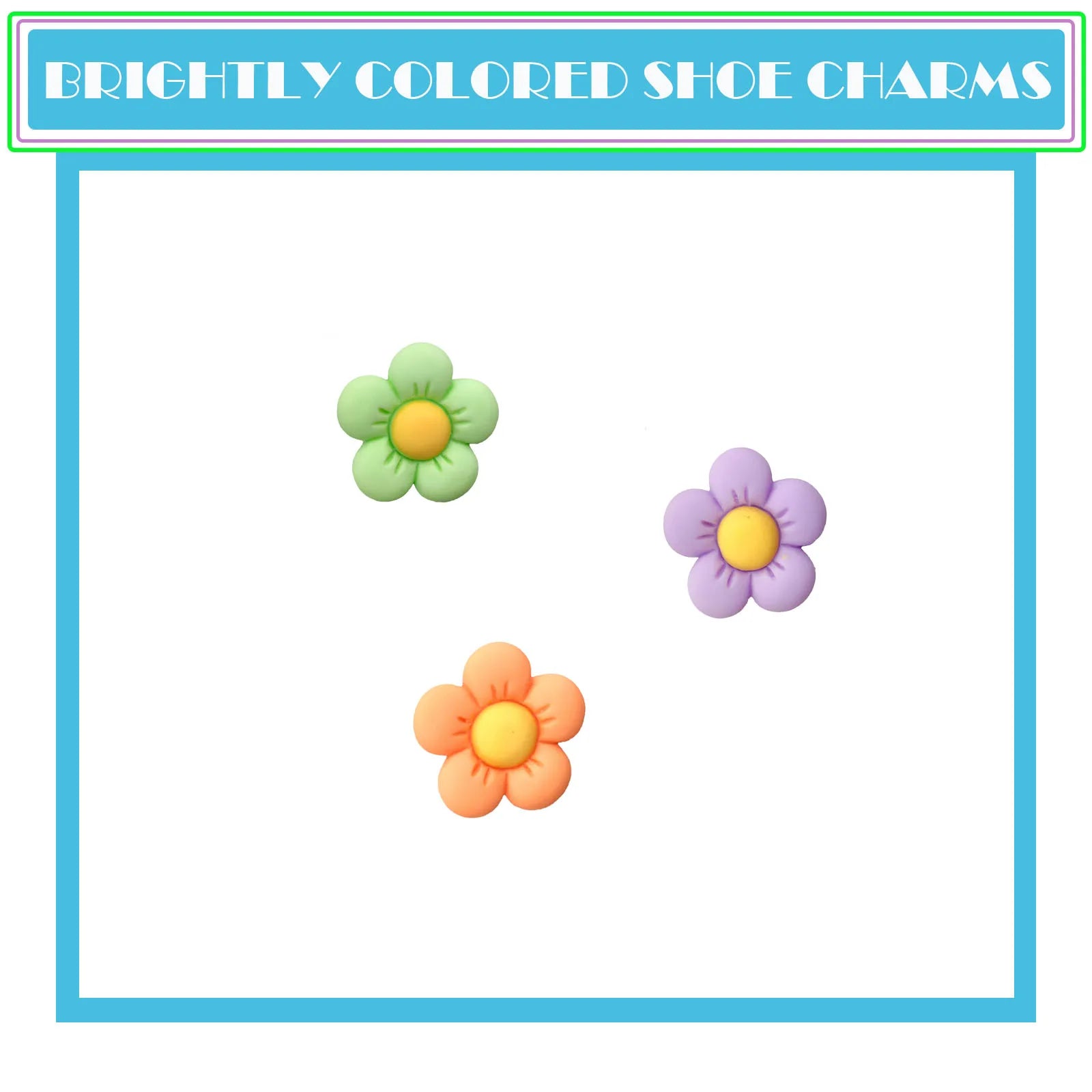 Flower Shoe Charms Set (14-Piece)