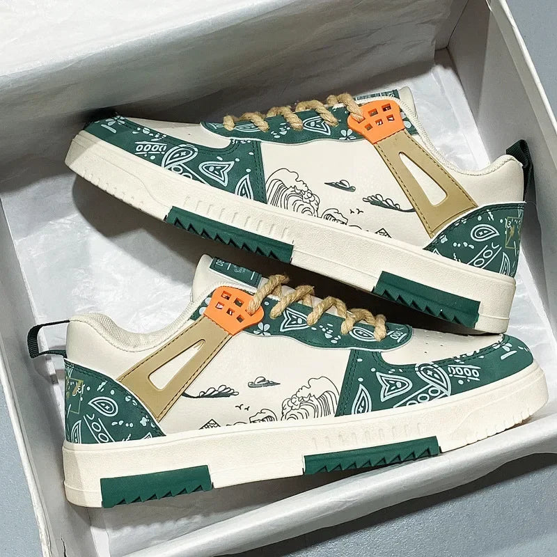 Men's Multi-Color Canvas Sneakers