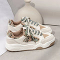 Women's Colorful Lace-Up Platform Sneakers