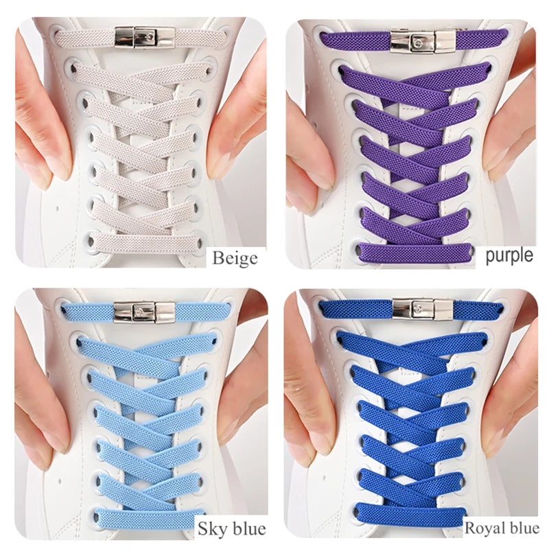 Flat Elastic No-Tie Shoelaces (8mm)