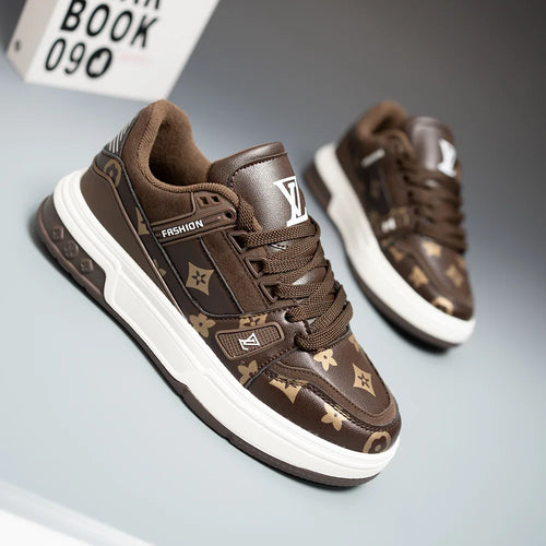 Autumn new white shoes men's platform sports casual men's board shoes couple