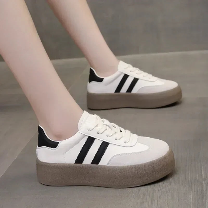 Women's Platform Lace-Up Sneakers