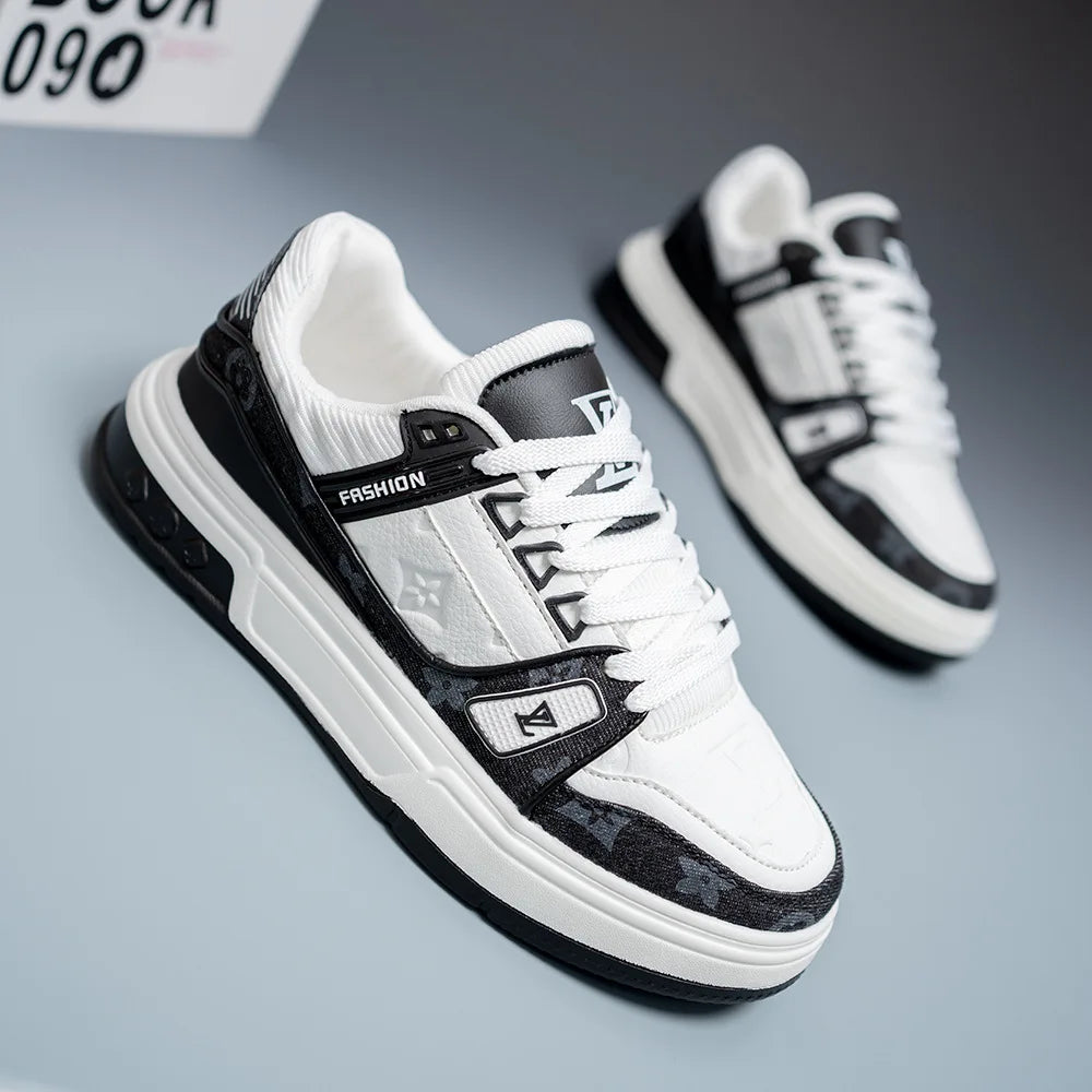 Men's White Platform Skate Shoes