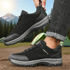Men's Retro Wedge Platform Hiking Sneakers