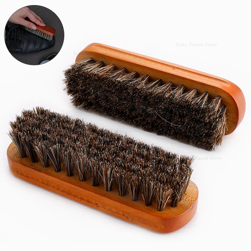 Horsehair Leather Polish Brush