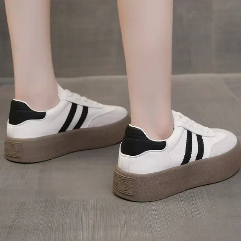 Women's Platform Lace-Up Sneakers