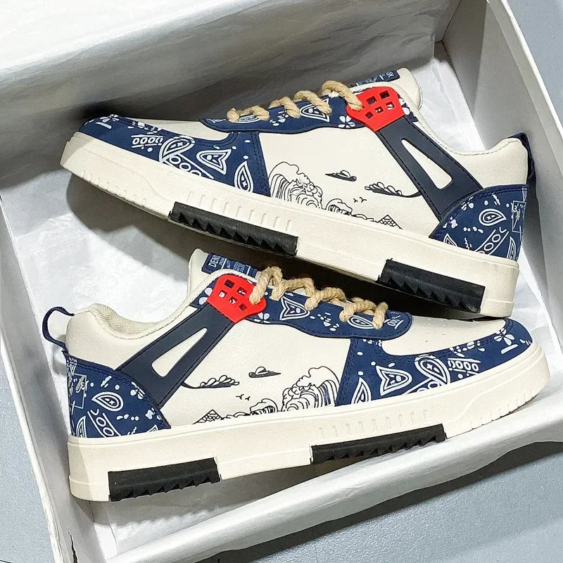 Men's Multi-Color Canvas Sneakers