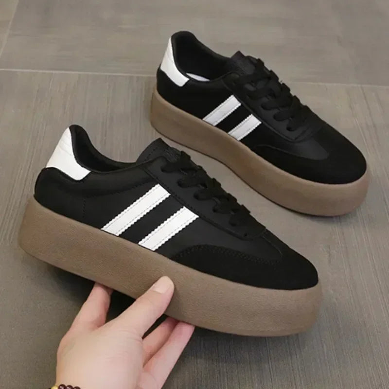 Women's Platform Lace-Up Sneakers