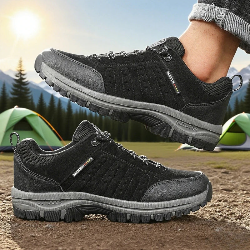 Men's Retro Wedge Platform Hiking Sneakers