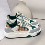 Women's Colorful Lace-Up Platform Sneakers