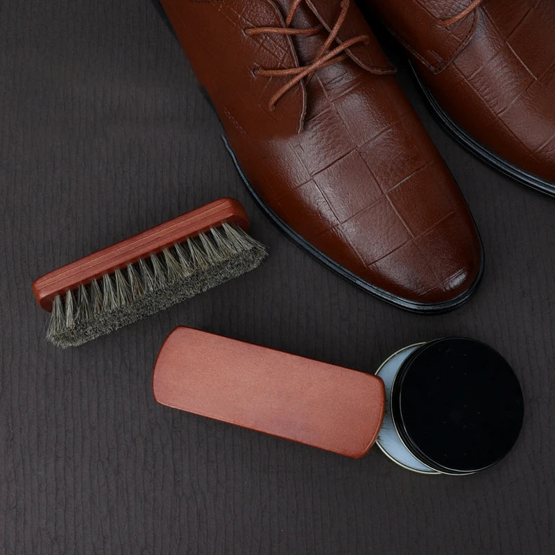Horsehair Leather Polish Brush
