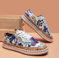 Women's Floral Print Canvas Sneakers