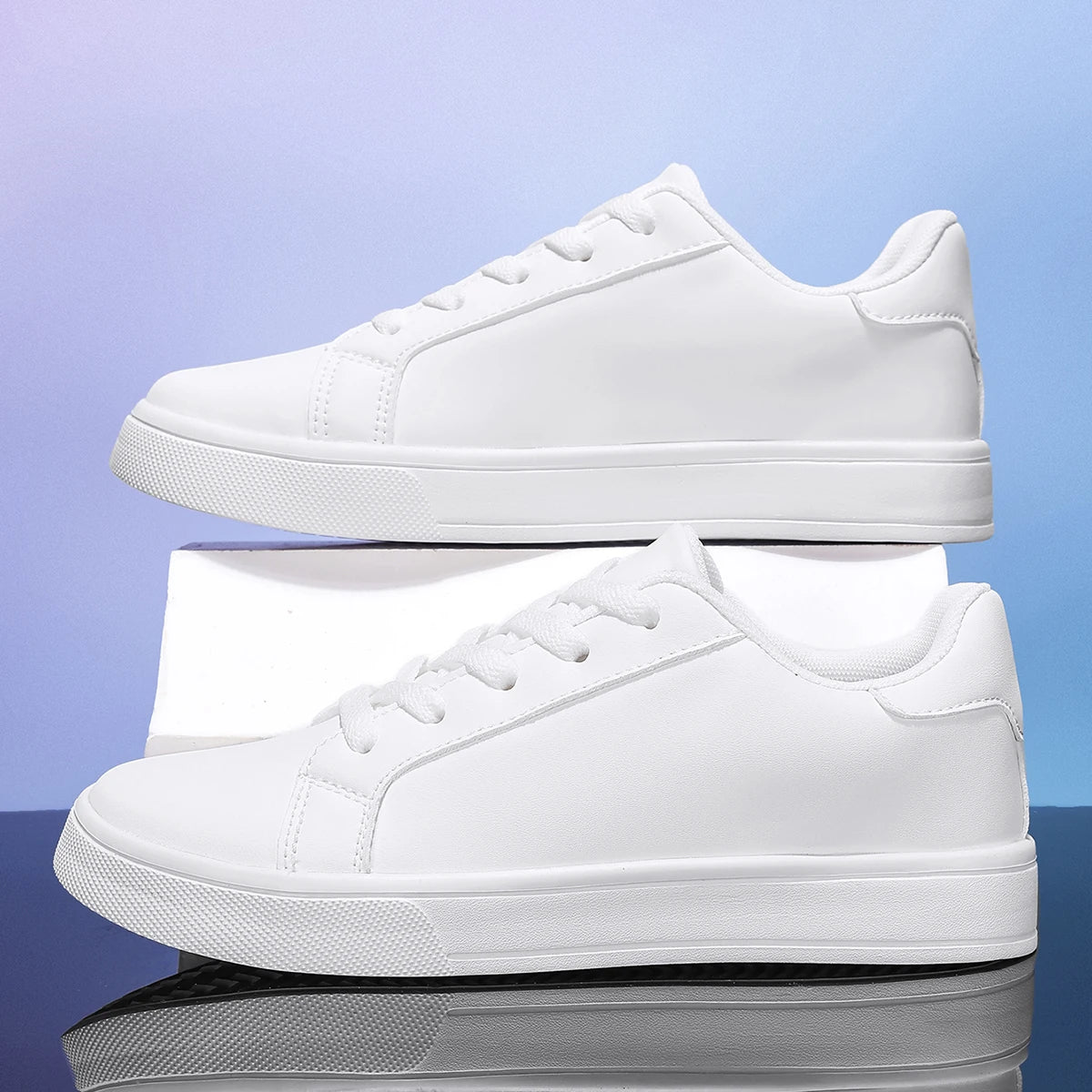 Women's Classic White Low-Top Sneakers