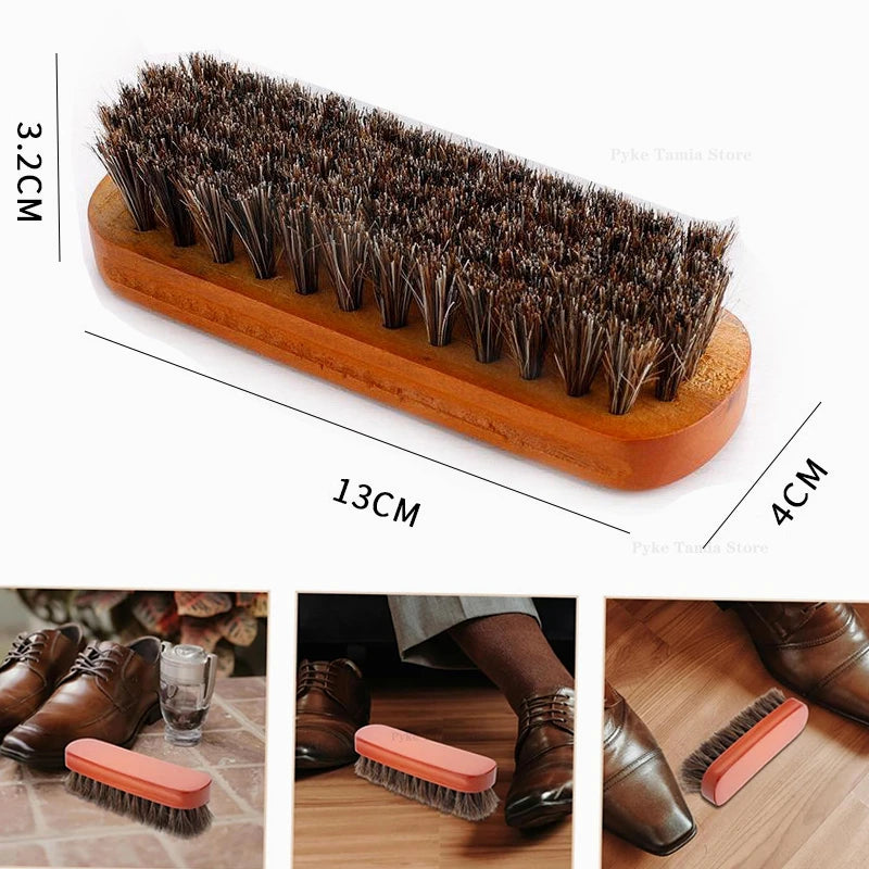 Horsehair Leather Polish Brush