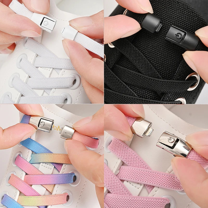 Flat Elastic No-Tie Shoelaces (8mm)